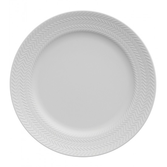 Prato 26,5cm Raso Chevron Porcelana Germer